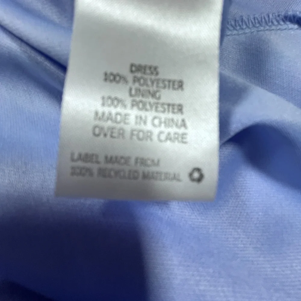 Beautees Tulle Dress Girls 12 Blue Rhinestones Periwinkle Sleeveless Back Zip